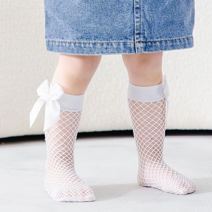 New Children Girls Bow Fishnet - đánh giá và giá Baby Sock Oximeter