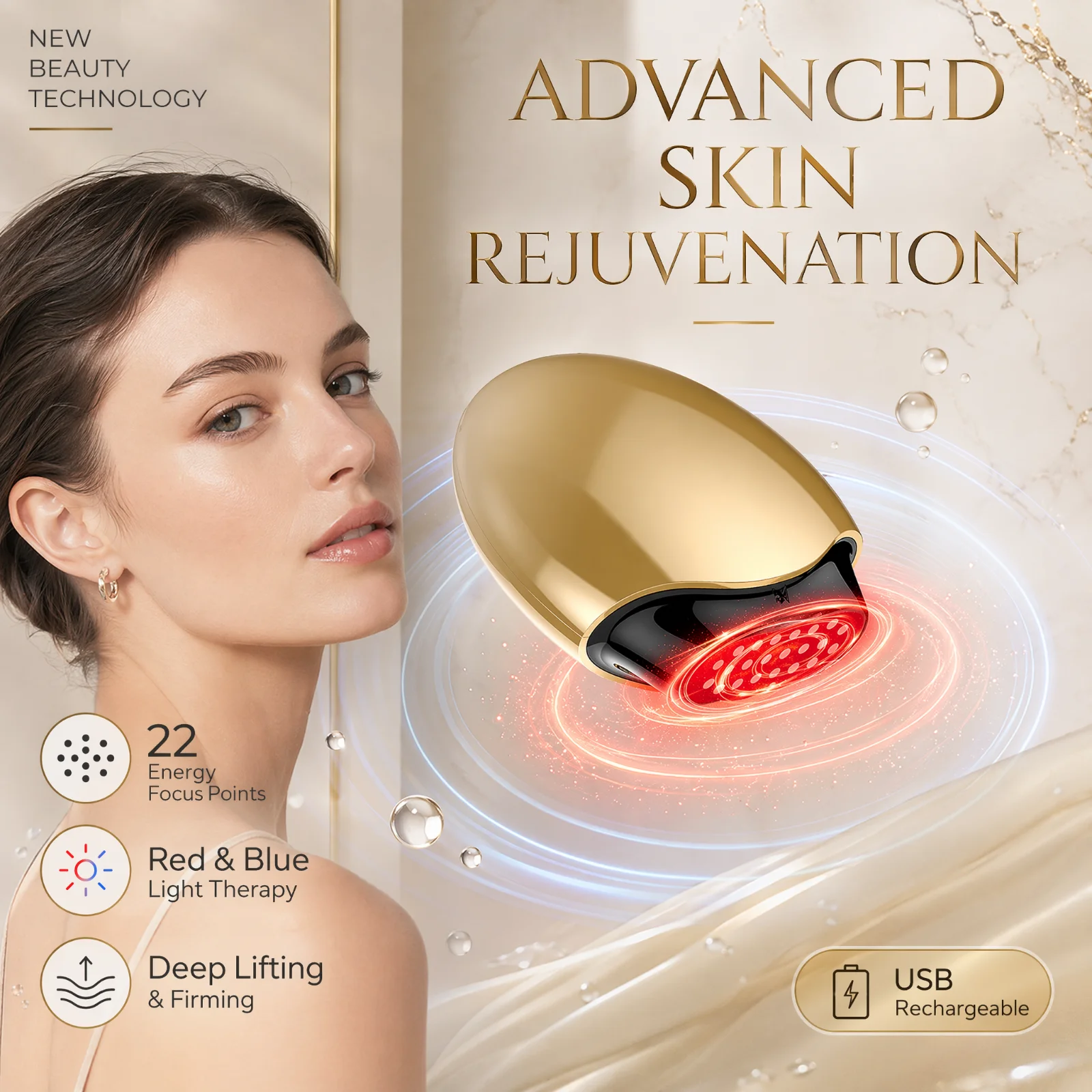 Collagen Beauty Device Facial  - đánh giá và giá Galvanic Skin Sensor