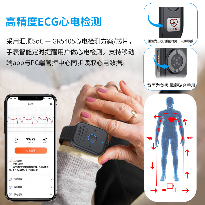 Elderly 5G card positioning wa - đánh giá và giá Fall Detection Watch