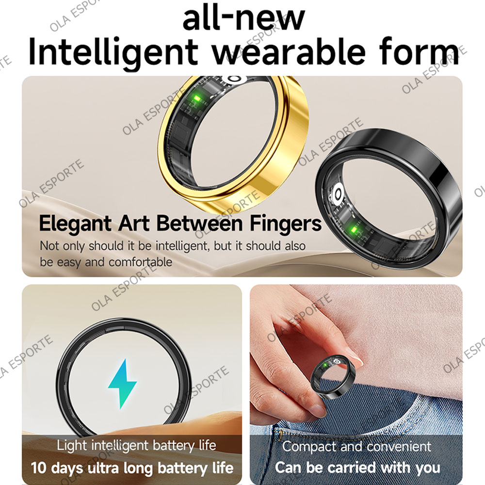 New R09 Smart Ring Men Women w - đánh giá và giá Temperature Ring Skin