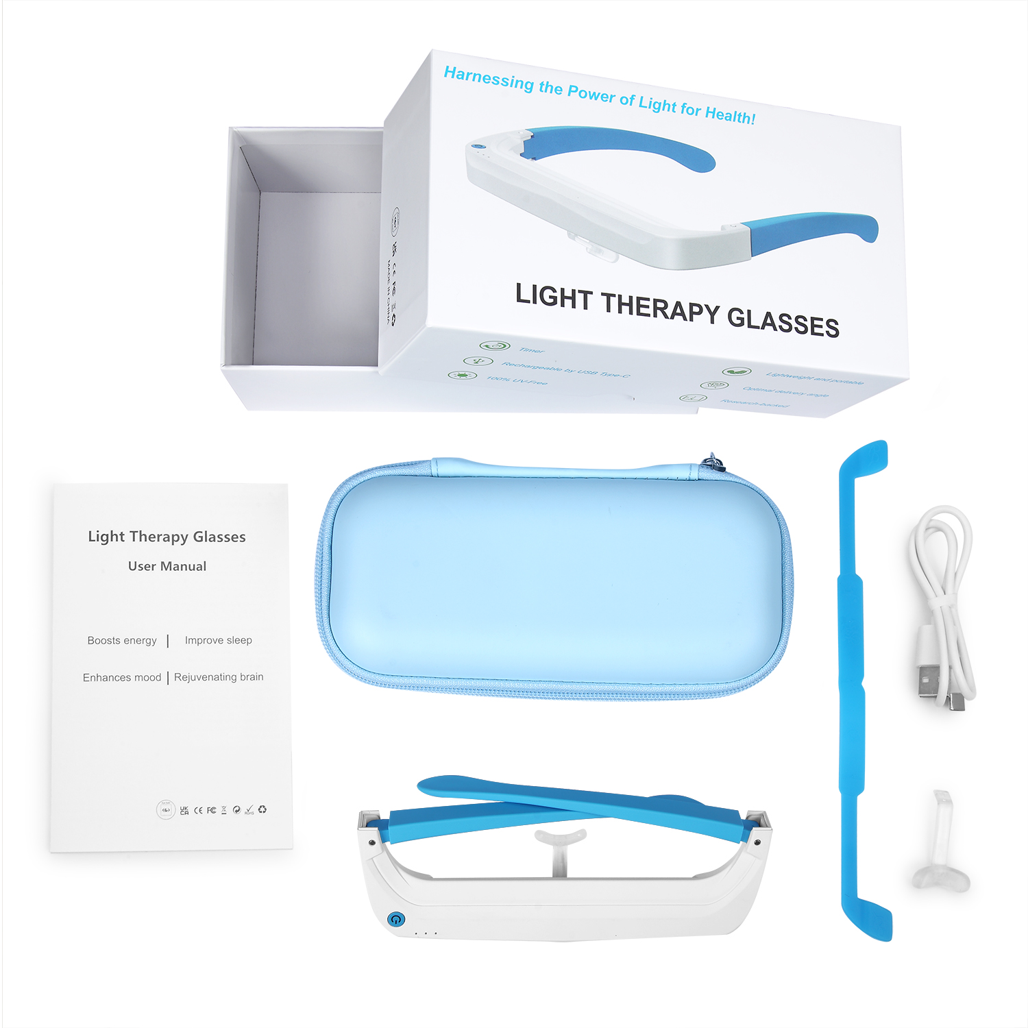 Sleep-aiding and Mind-calming  - đánh giá và giá Light Therapy Glasses