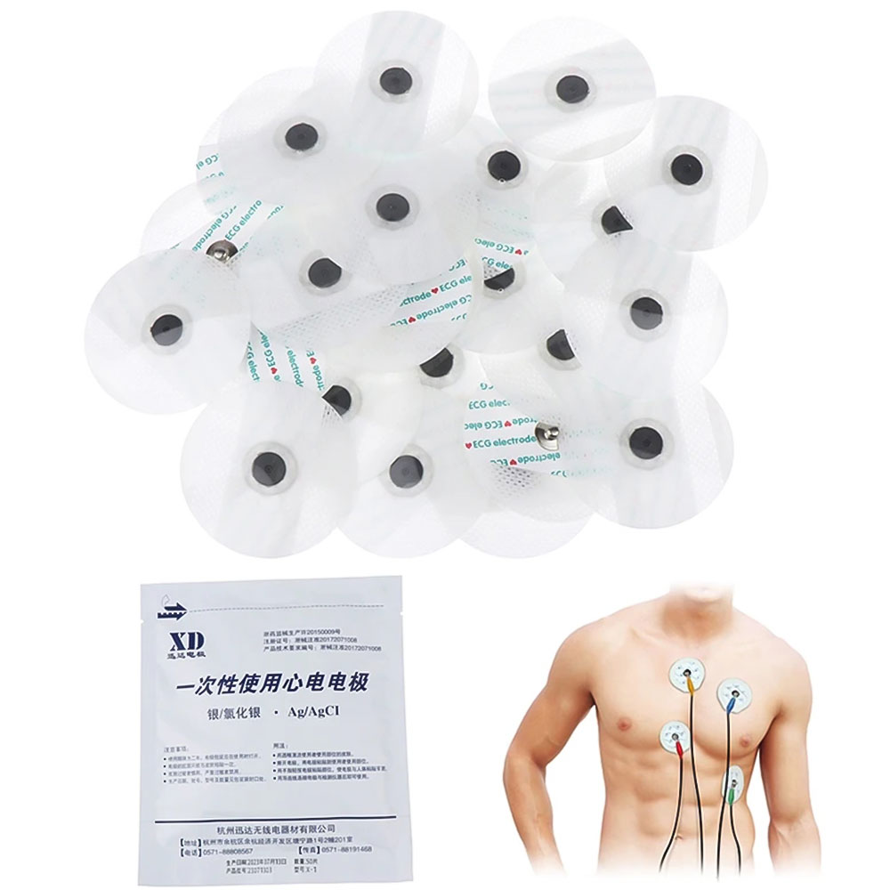 50-500pcs Disposable Electrode - đánh giá và giá Ecg Patch Monitor