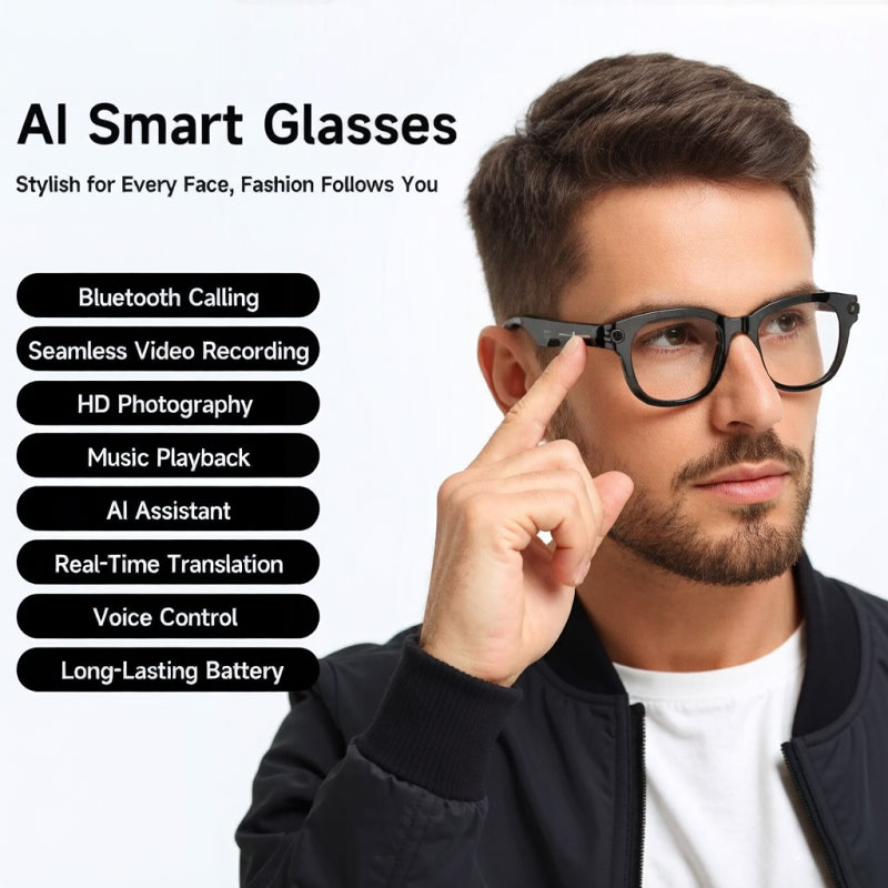 FLAUNT AI Smart Glasses 4K Cam - đánh giá và giá Smart Glasses Lens